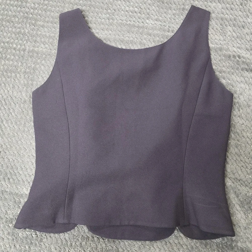 Albert Nipon Plum Purple Skirt Suit Set‎ 3 Pc, Sz 6, Corpcore Career Office, EUC